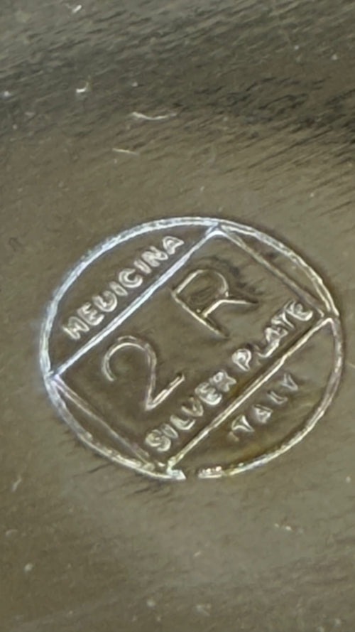 4 Tazze Con Supporto Silver E Zucheriera