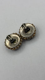 Coppia Orecchini Clip Intrecciati Color Argento