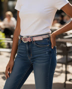 Cintura Rosa Strass Nuova