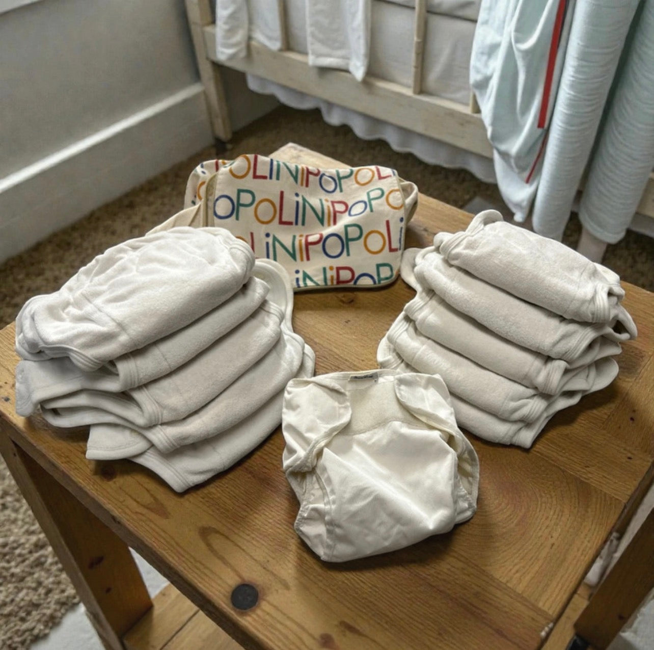 Set pannolini lavabili Popolini Completo con borsa