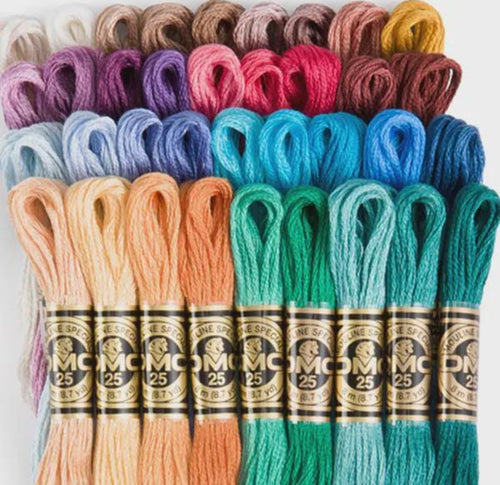 100 pezzi MATASSINE MOULINE' DMC 100% COTONE PER RICAMO A PUNTO CROCE