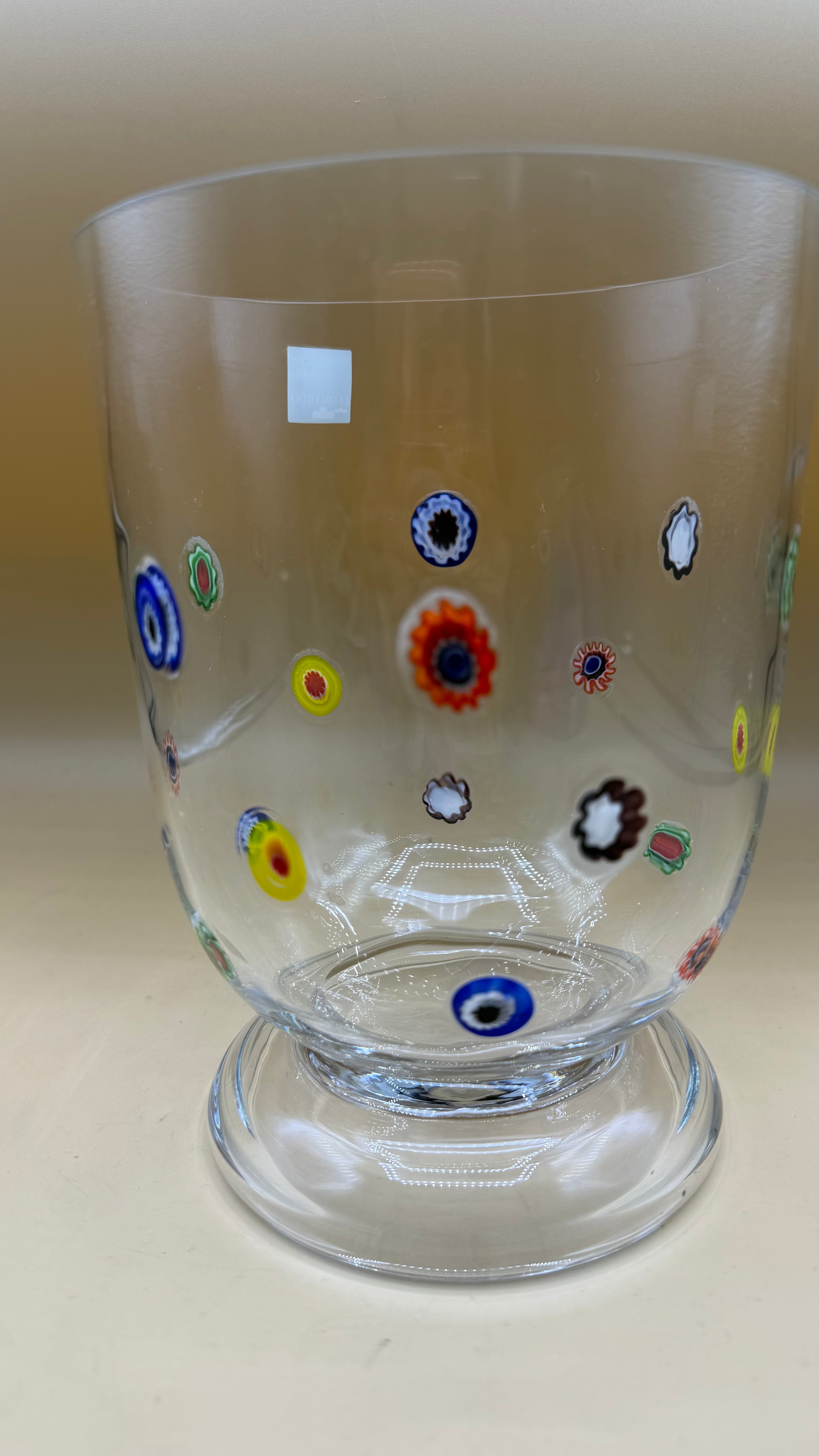 Vaso Vetro Leonardo Con Murrine