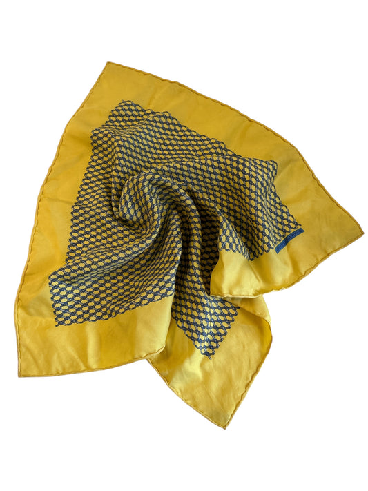 Fazzoletto Giallo Hermes in seta