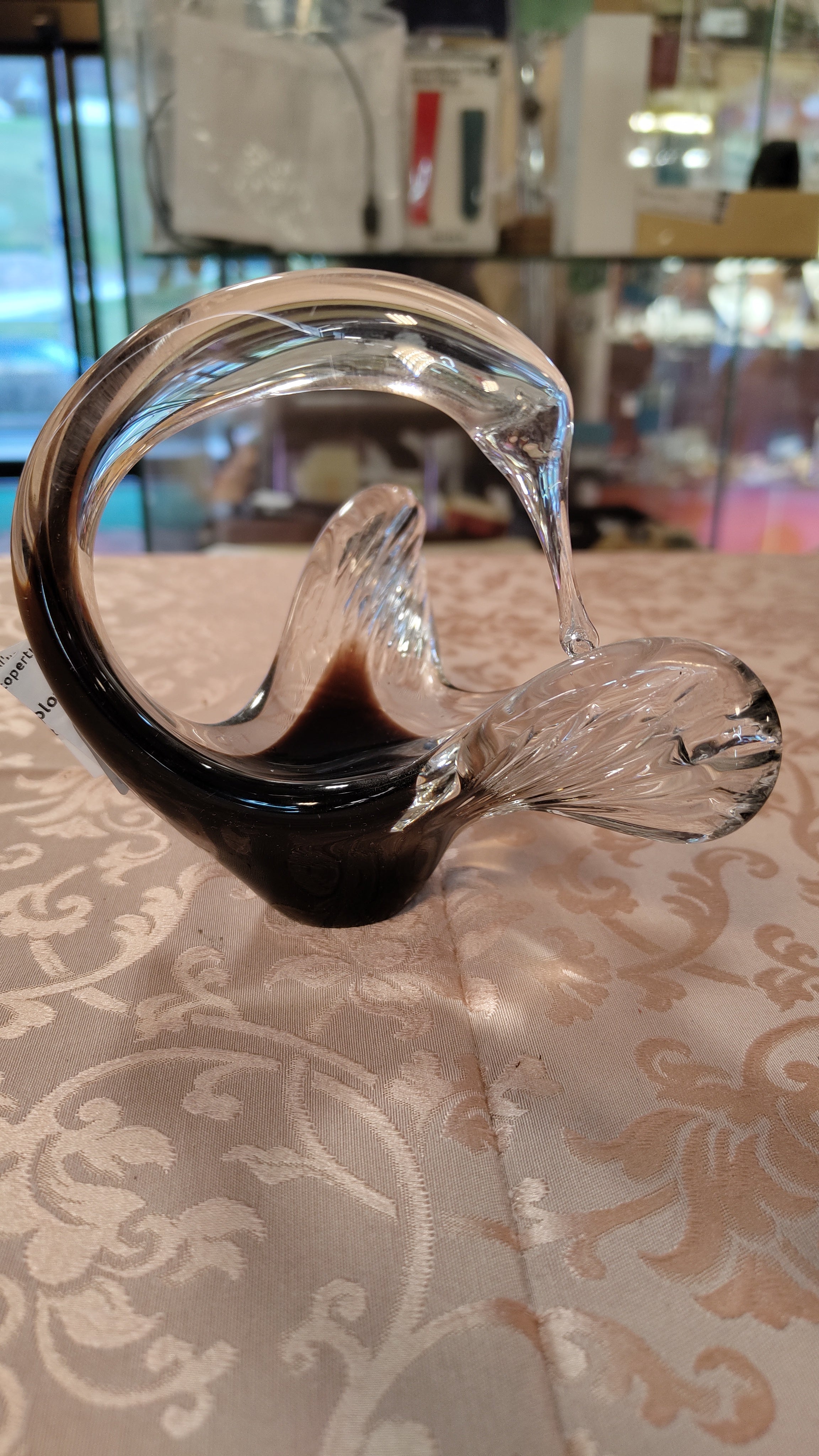 Cigno porta caramelle in vetro di Murano