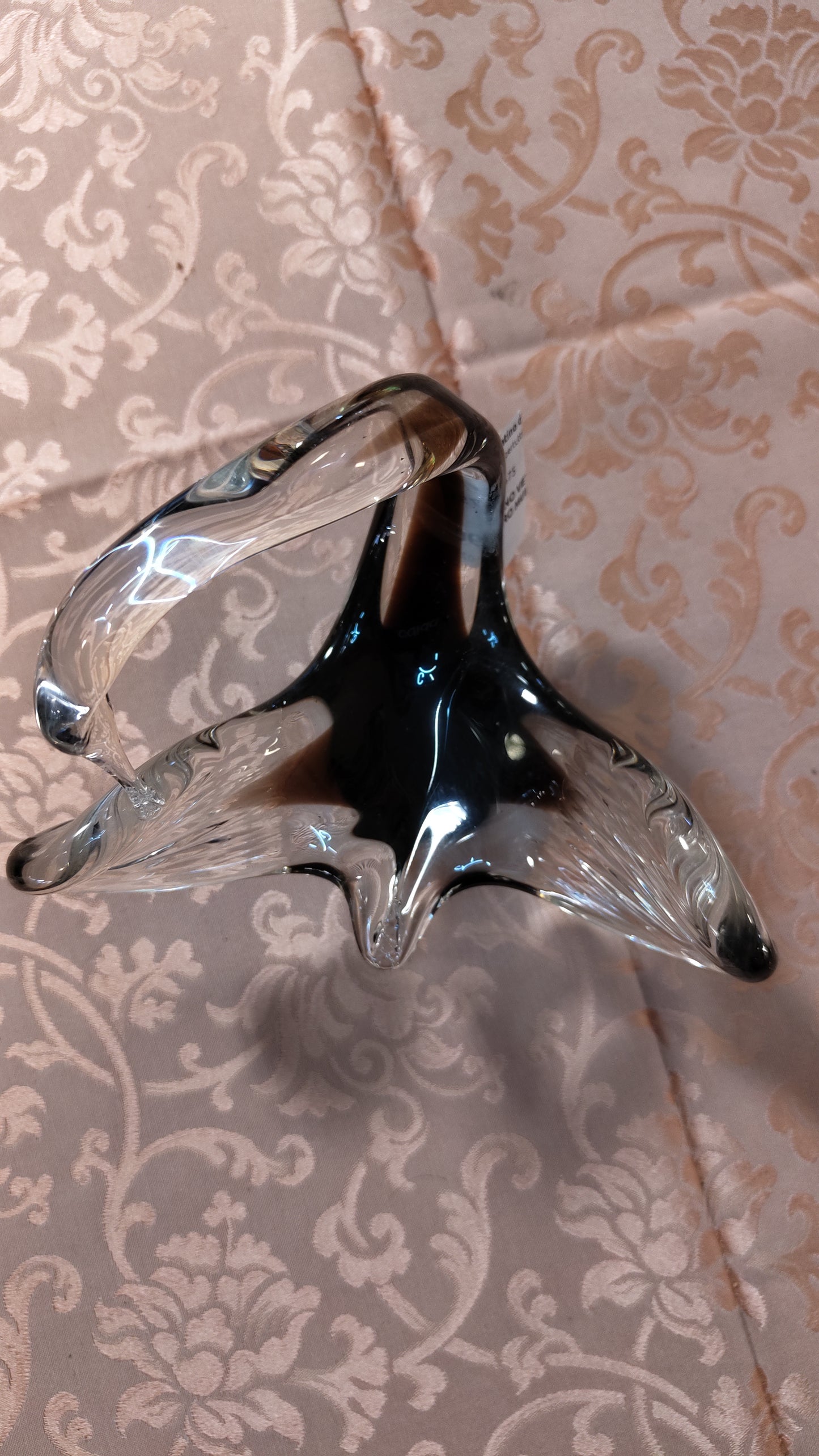 Swan candy holder in Murano glass