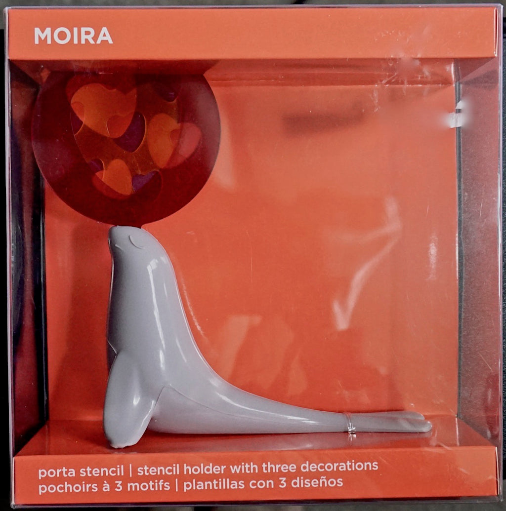 Porta Stencil "moira" La Foca - Collezione Animaletti Bialetti (nuovo Con Scatola)