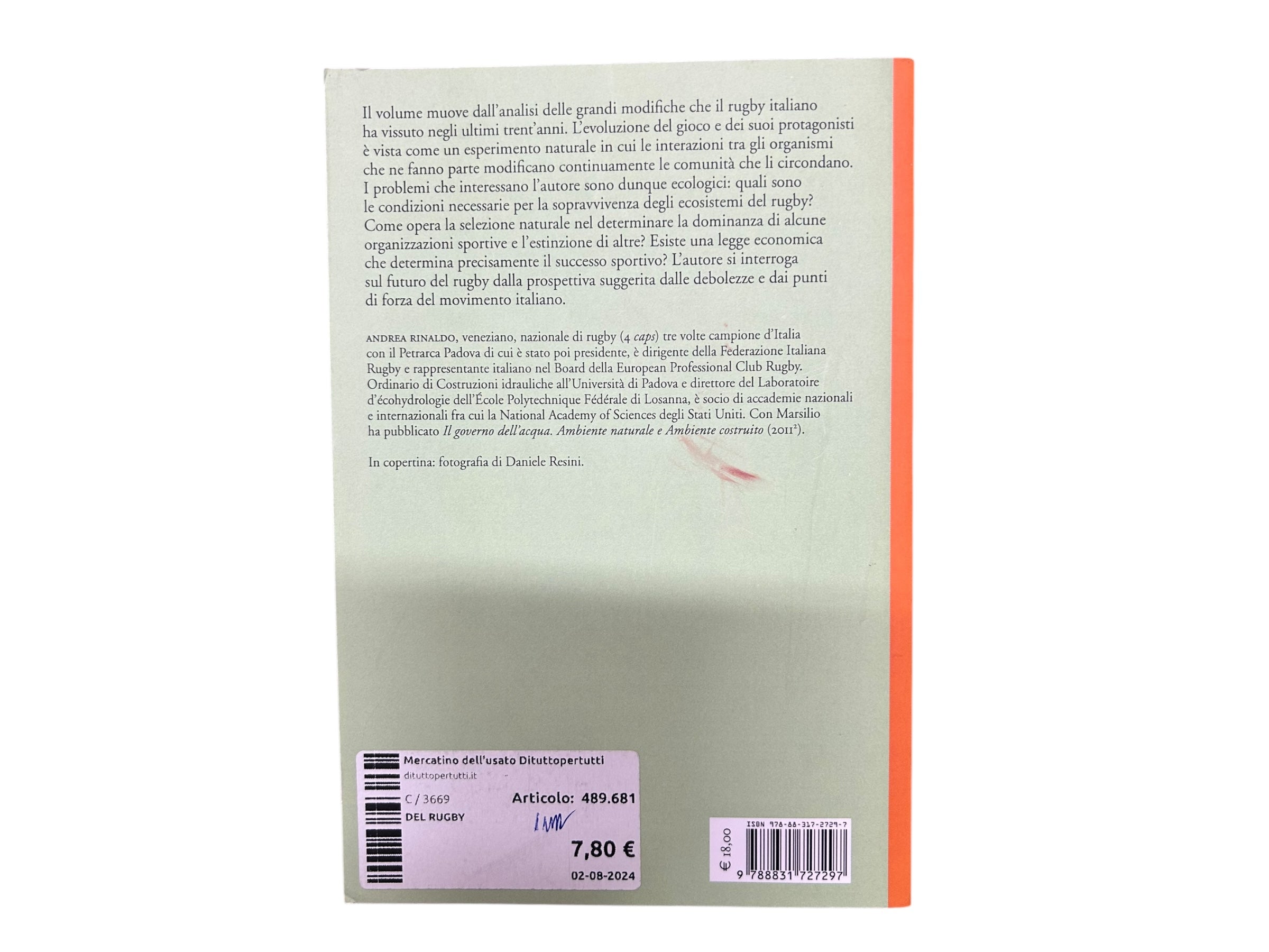Del Rugby. Verso una ecologia della palla ovale - Andrea Rinaldo