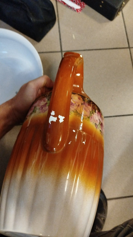 Catino con brocca ceramica Laveno