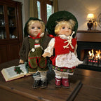 Coppia Bamboline Tirolesi