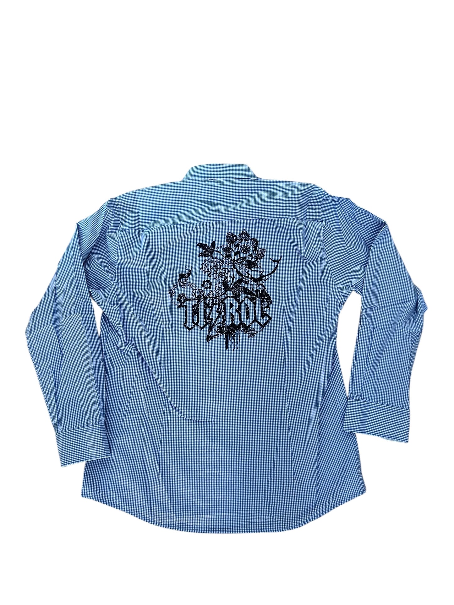 Camicia Uomo Tirolese Manica Lunga Con Cervo L Nockstein Trachten