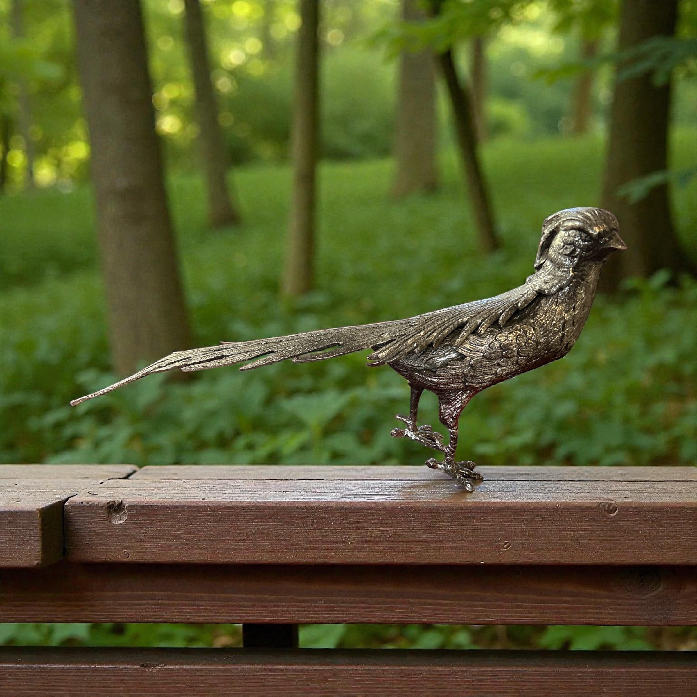 Fagiano in Metallo argentato