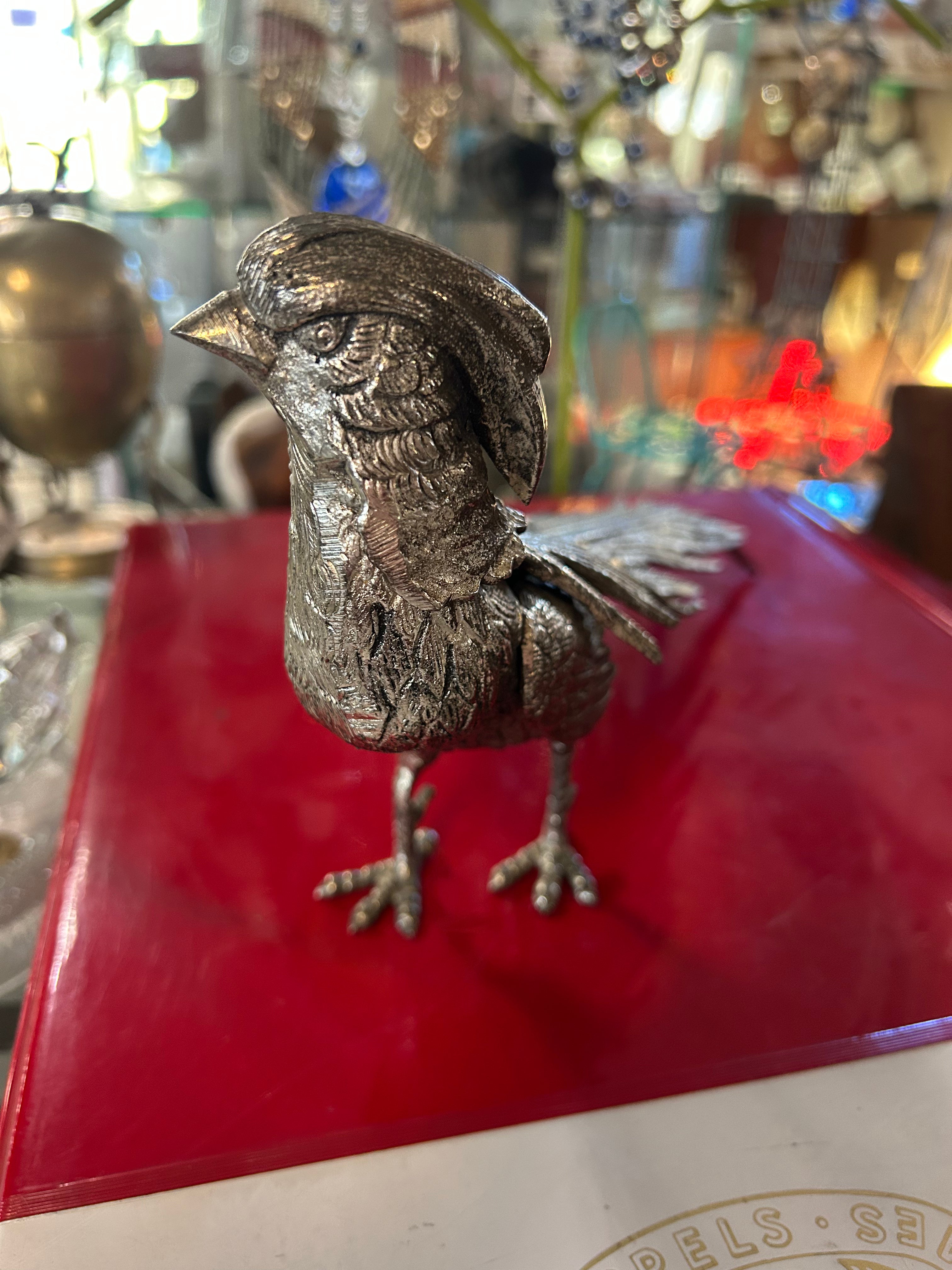 Fagiano in Metallo argentato