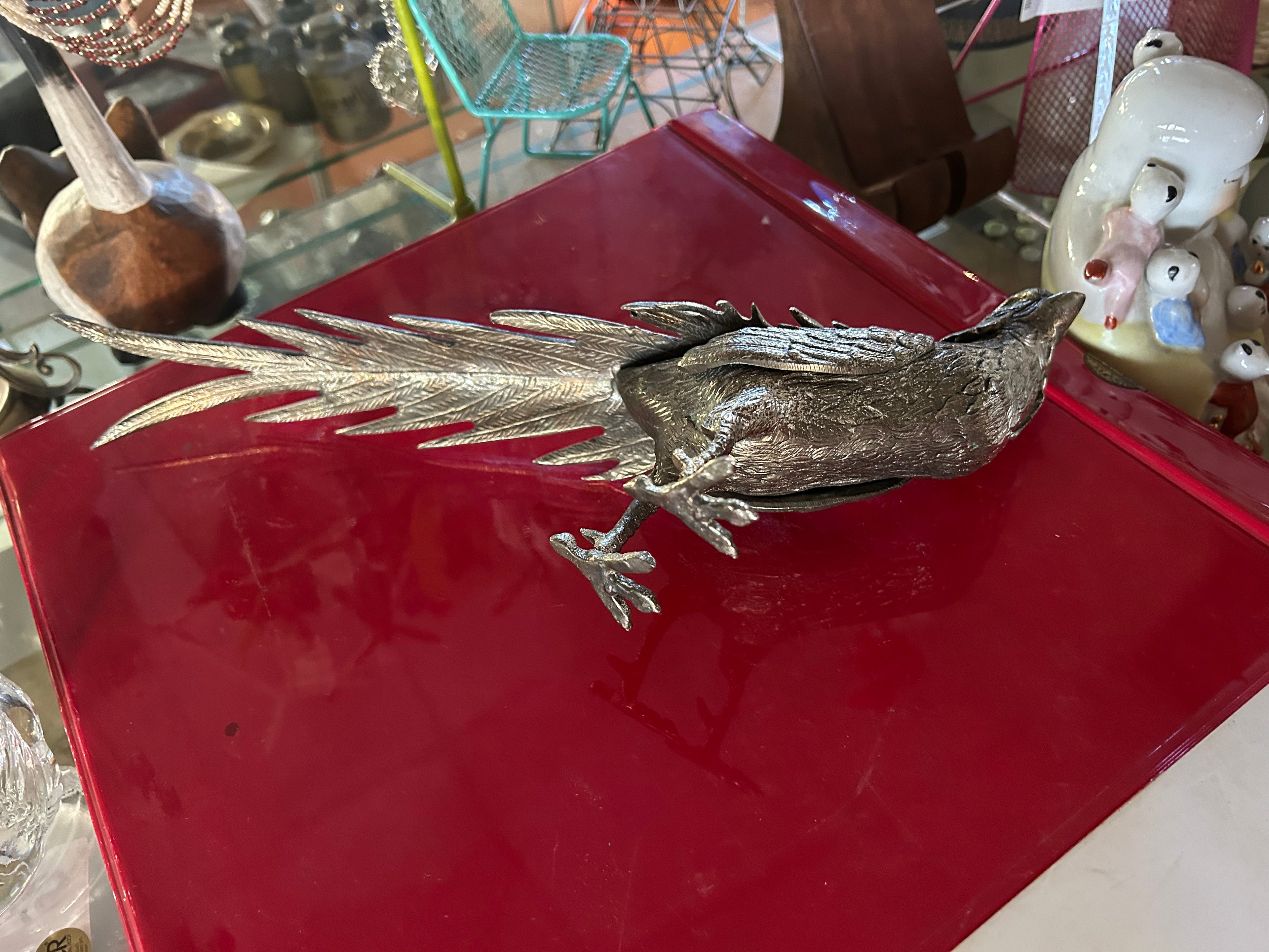 Fagiano in Metallo argentato