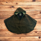 Mantella Poncho In Lana Cotta Tirolese Vintage