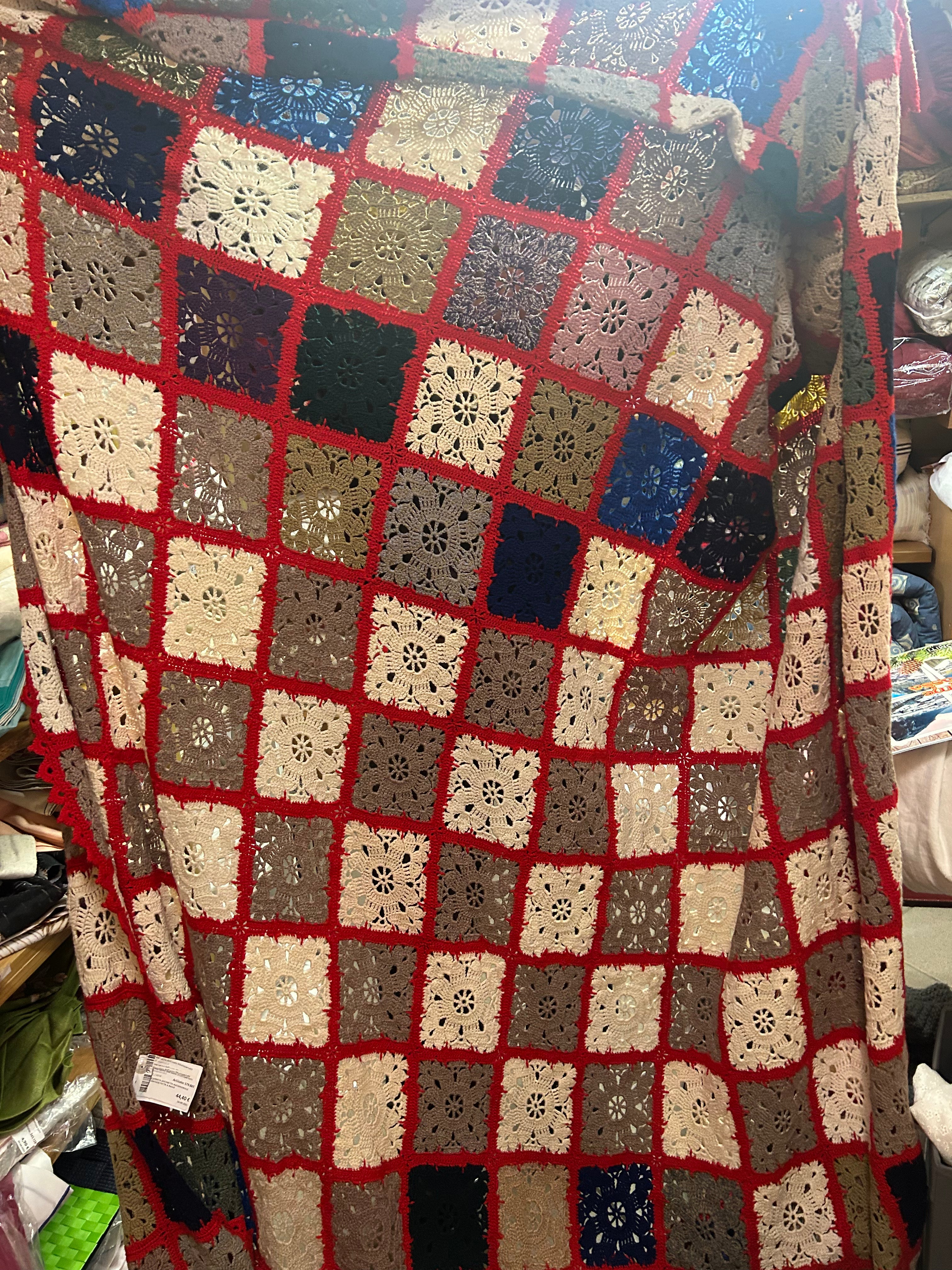 Coperta Uncinetto Matrimoniale Vintage Fatta A Mano