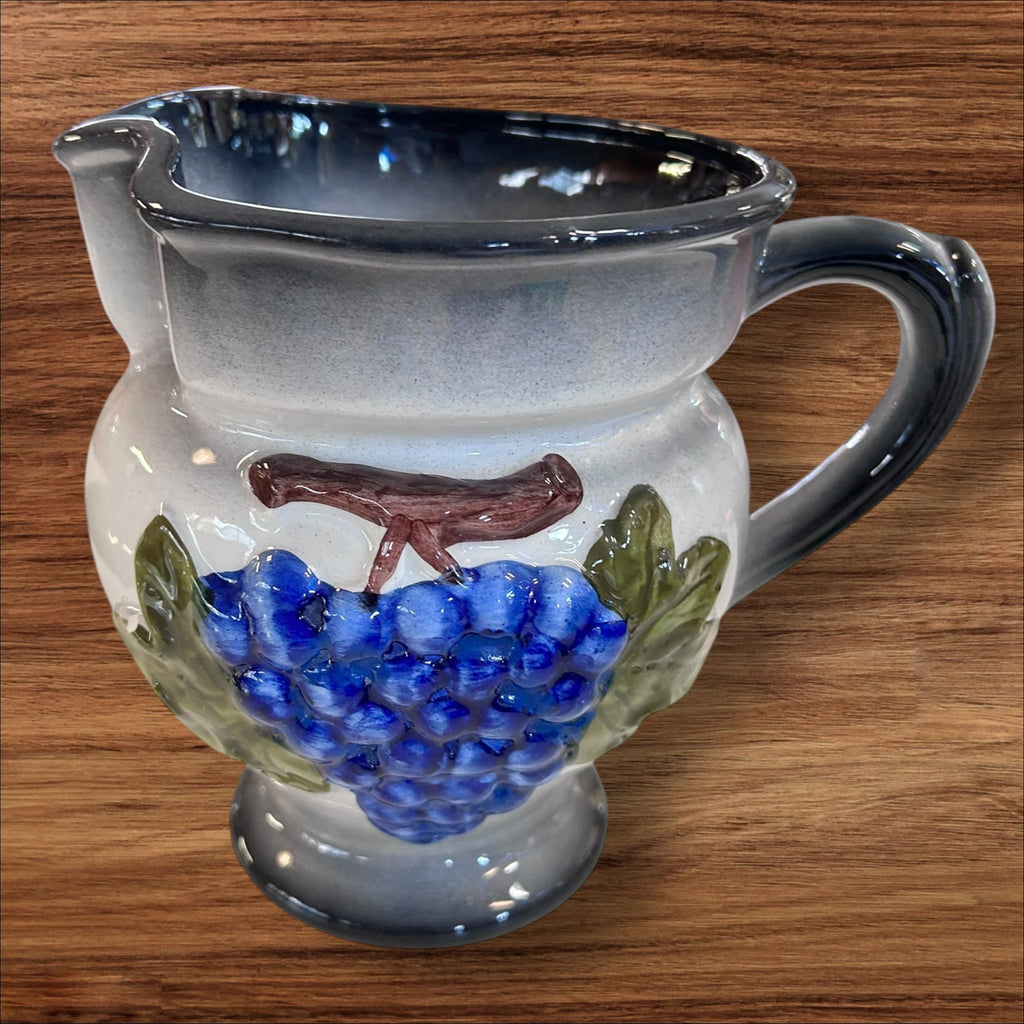 Caraffa Grande Ceramica Grappolo Uva Livigno