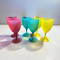 6 Calici Plastica  Colorati