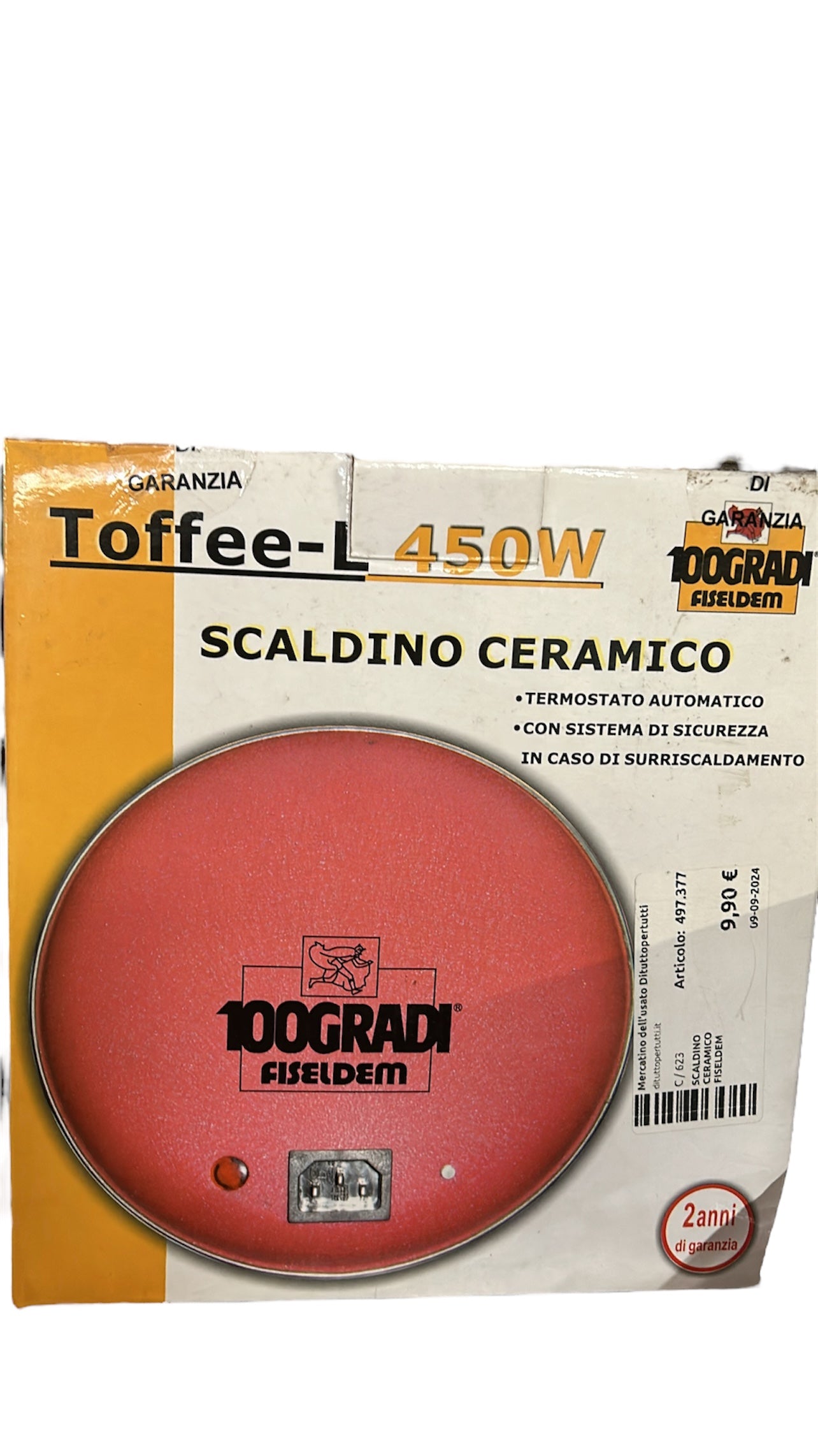 Scaldino Ceramico Fiseldem Toffee-L 450w