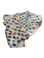 Foulard Pashmina Fiori Nuova Misto Seta