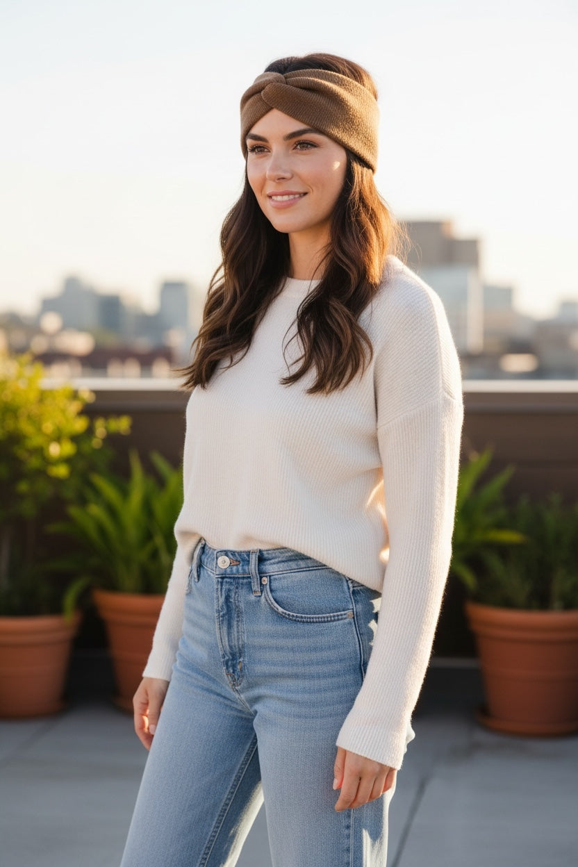 Fascia Testa Nuova Color Cammello