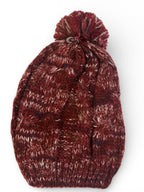Berretto Rosso Scuro Con Pon Pon Nuovo