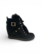 Stivaletti Donna Con Pelo Lapin Neri Nuovi 41