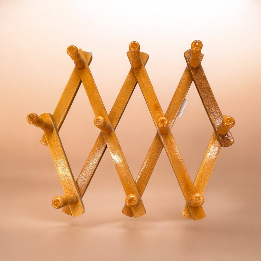 Appendiabiti Pieghevole in legno estensibile