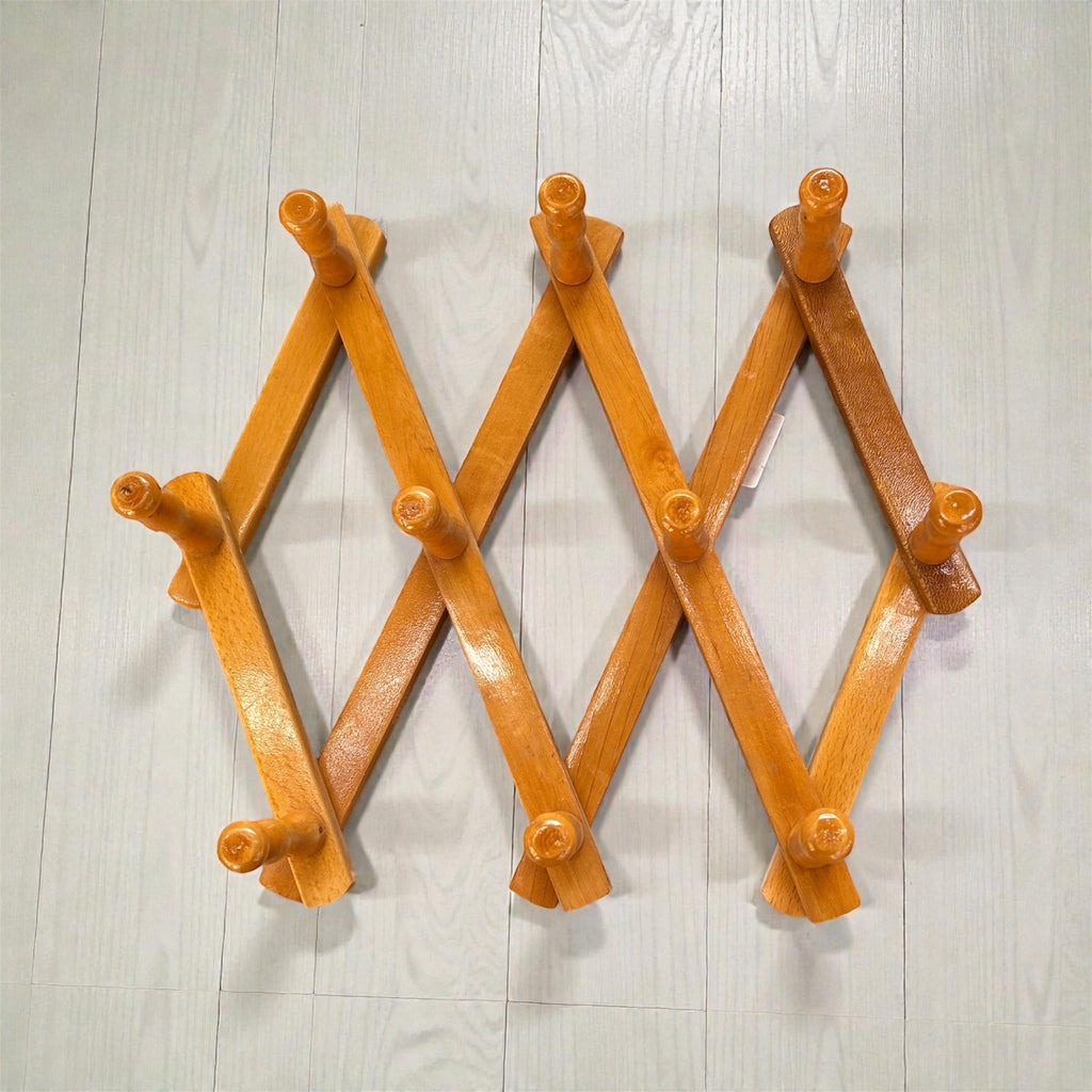 Appendiabiti Pieghevole in legno estensibile