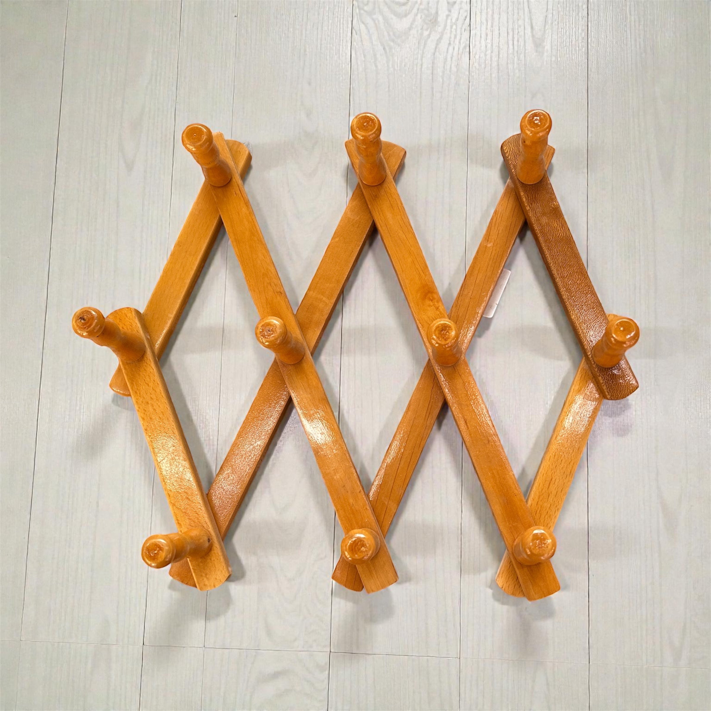 Appendiabiti Pieghevole in legno estensibile