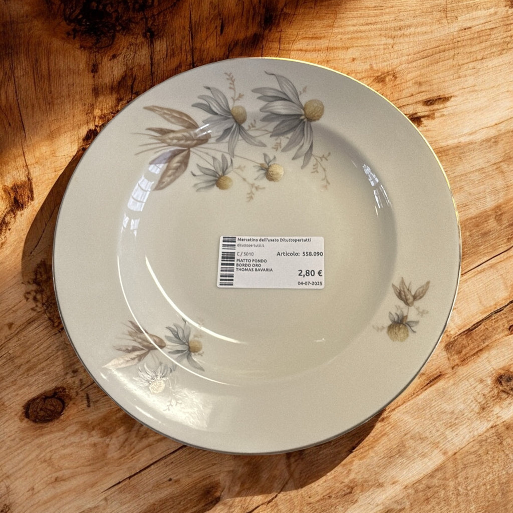Piatto Fondo Bordo Oro Thomas Bavaria