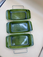 Set Tre Teglie Piccole Da Forno Con Supporto Boch