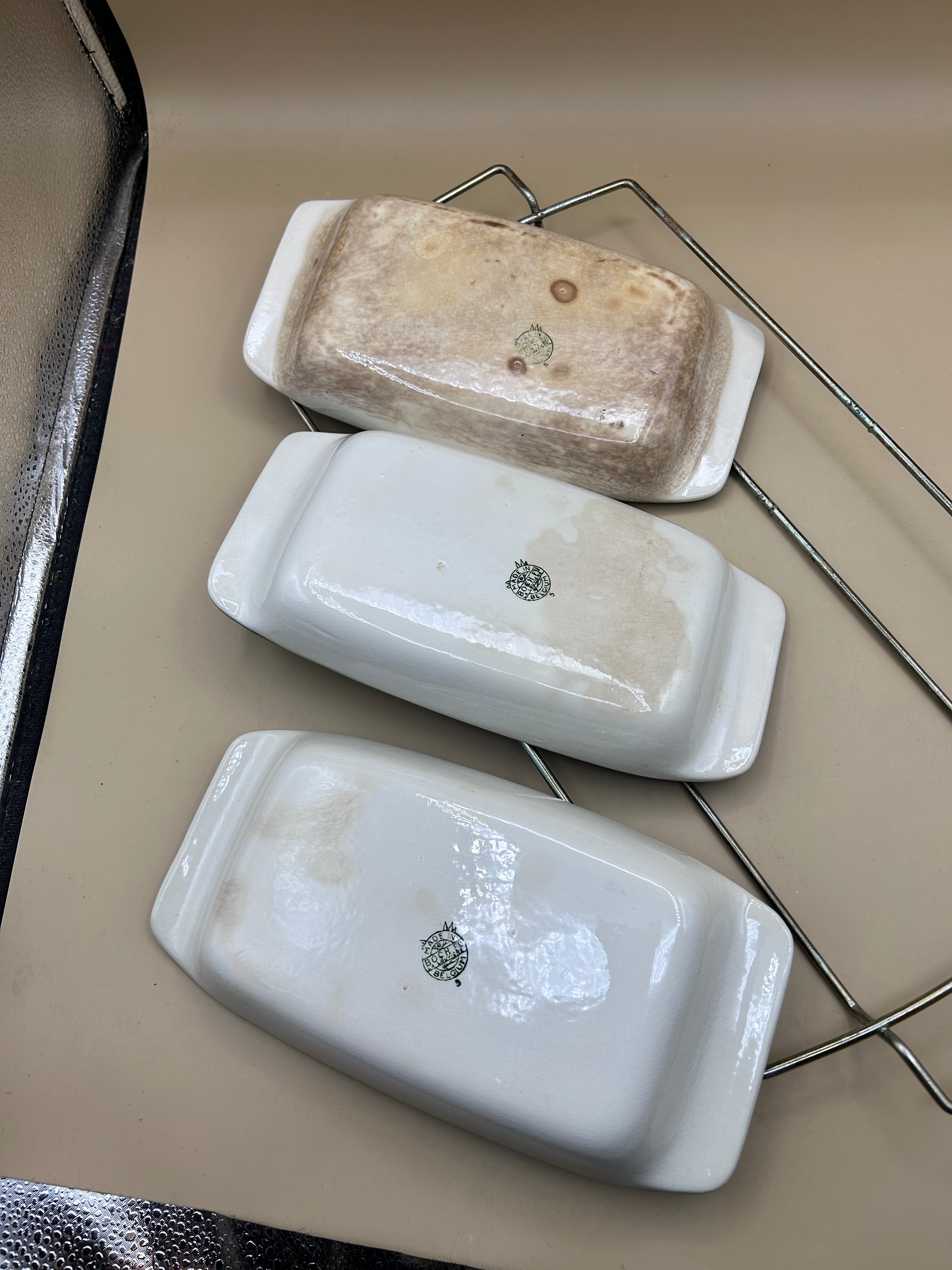 Set Tre Teglie Piccole Da Forno Con Supporto Boch