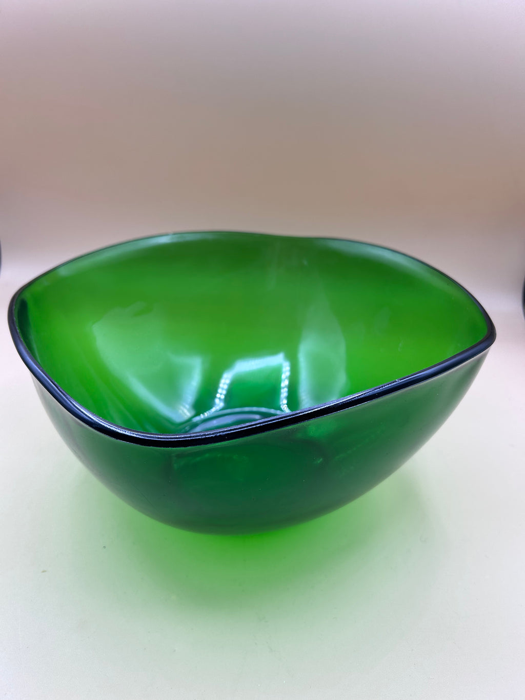 Scodella Quadrata Vetro Verde