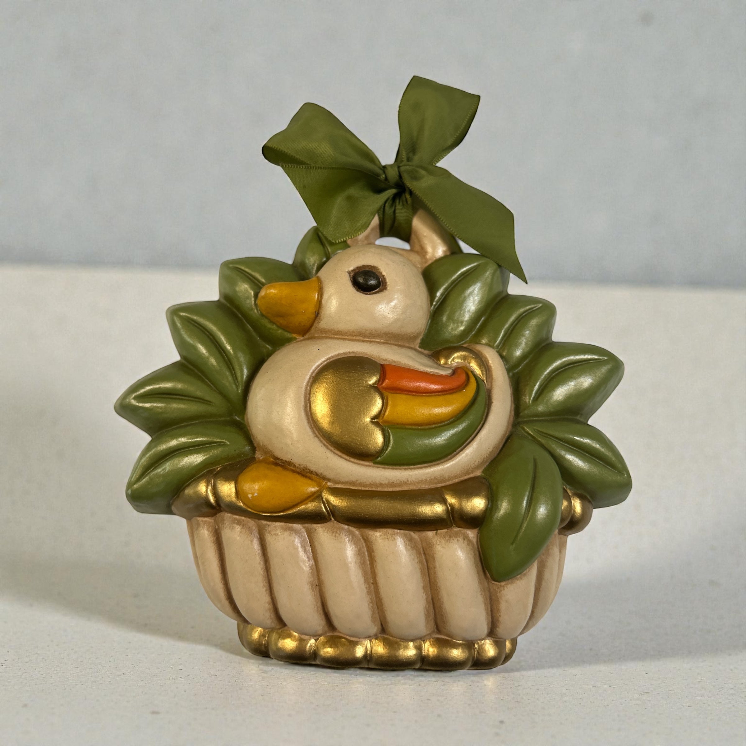 Formella Thun Prima Serie Fiocco Verde Con Papera