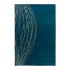 Tappeto Azzurro Cm 133x195 Malin Blad