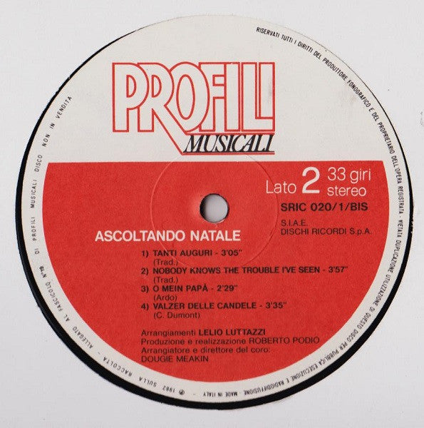 Ascoltando Natale - Lelio Luttazzi LP
