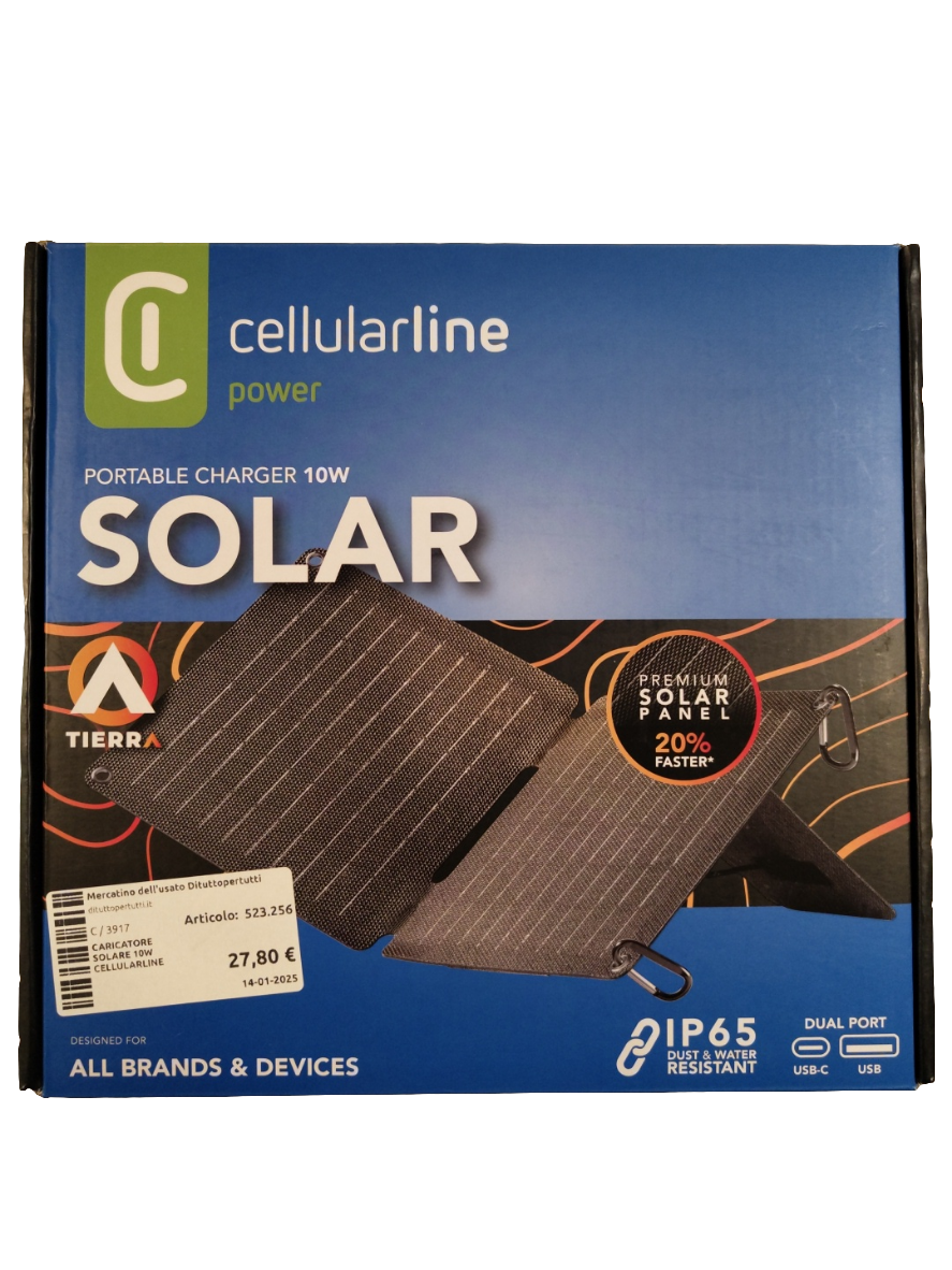 Caricatore Solare 10w Cellularline