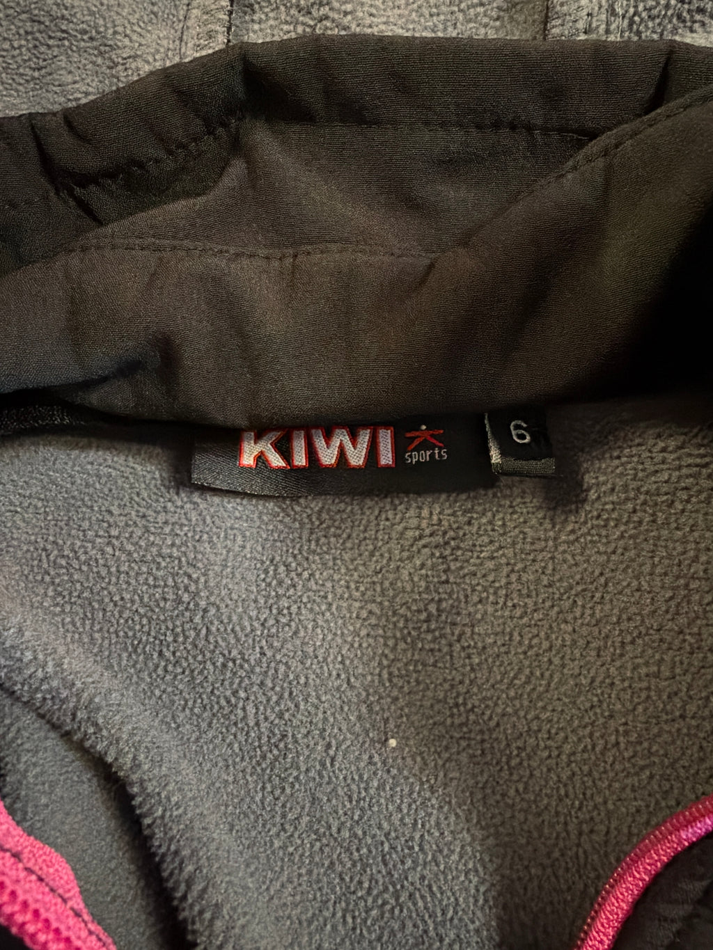 Giacca Nera Tecnica 6 Anni Kiwi