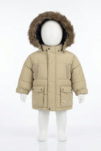 Giaccone Bimbo Timberland 12 Mesi Beige Capuccio Pelo