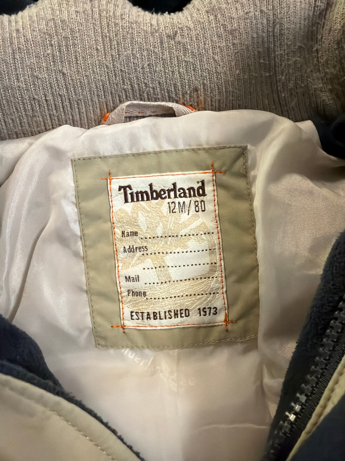 Giaccone Bimbo Timberland 12 Mesi Beige Capuccio Pelo