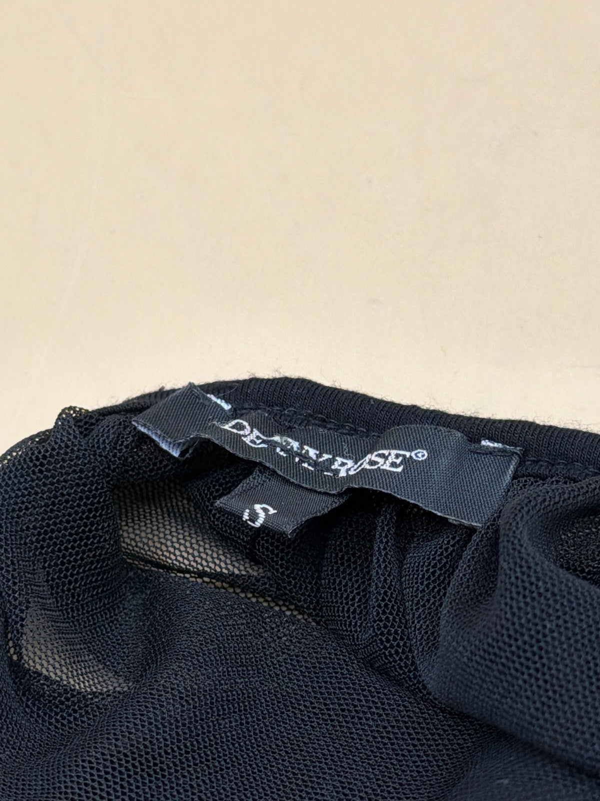 Maglia Nera S Dennyrose Semitrasparente