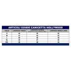 Camicetta Hollywood Stretch Bianco 025800 Tg. M Professionale Nuova