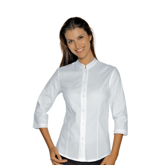 Camicetta Hollywood Stretch Bianco 025800 Tg. L Professionale Nuova