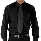 Camicia Nera Da Lavoro Nuova Isacco Unisex Uomo Donna S