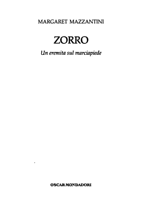 Zorro - Margaret Mazzantini