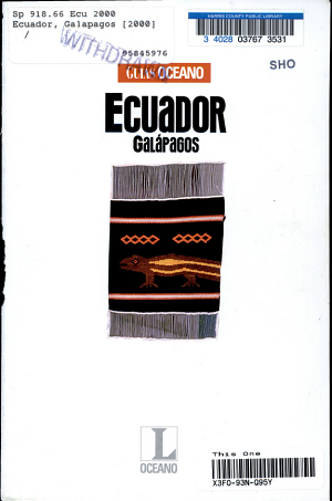 Ecuador - Juan Luis Pérez Navero, Ignacio Ibarra De La Rosa, R. Camino León