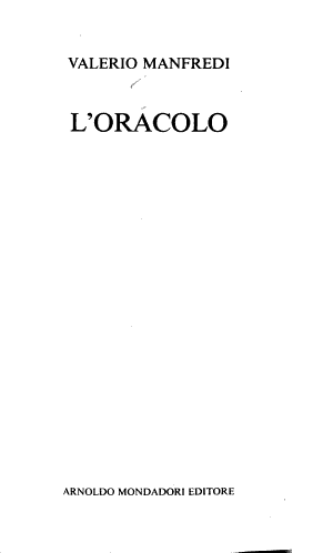 L'oracolo - Valerio Manfredi