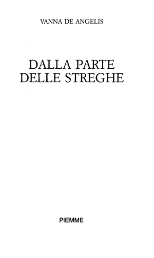Dalla Parte Delle Streghe - Vanna De Angelis