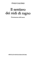 Il Sentiero Dei Nidi Di Ragno - Italo Calvino