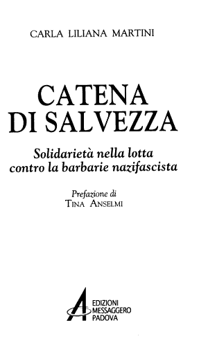 Catena Di Salvezza - Carla Liliana Martini